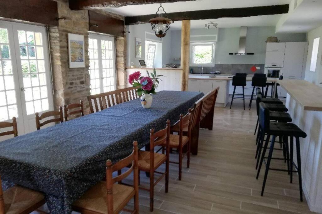 Gîte de charme 14 personnes labellisé Clévacances 3 étoiles Sainte-Seve Esterno foto
