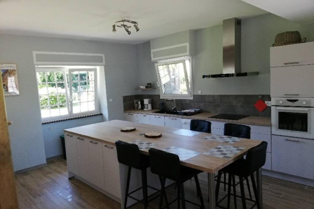 Gîte de charme 14 personnes labellisé Clévacances 3 étoiles Sainte-Seve Esterno foto